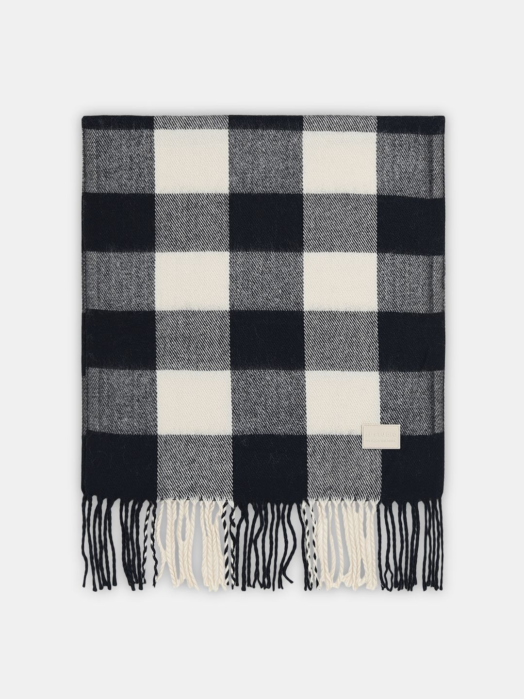 jack & jones Checkered Acrylic Men Dark Blue Scarf-picture-12