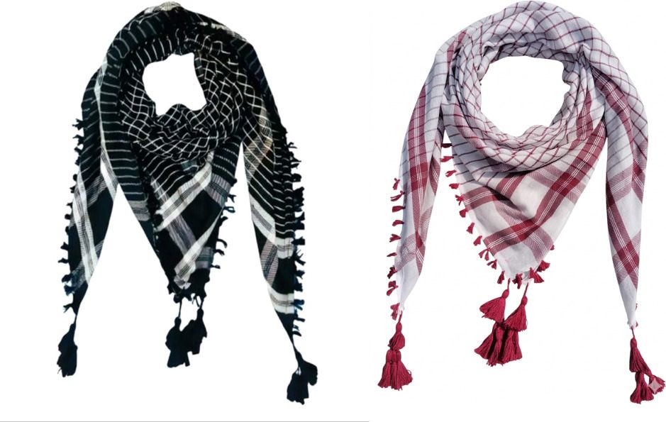 namal Checkered Cotton Blend Men Black, White, Red Fancy Scarf, Scarf, Stole-picture-36