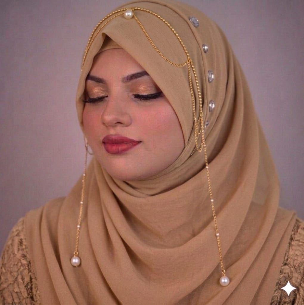 Solid Georgette Women Beige Faux Turtleneck Neck Cover, Scarf, Bluetooth Scarf, Fancy Scarf, Stole-image-49