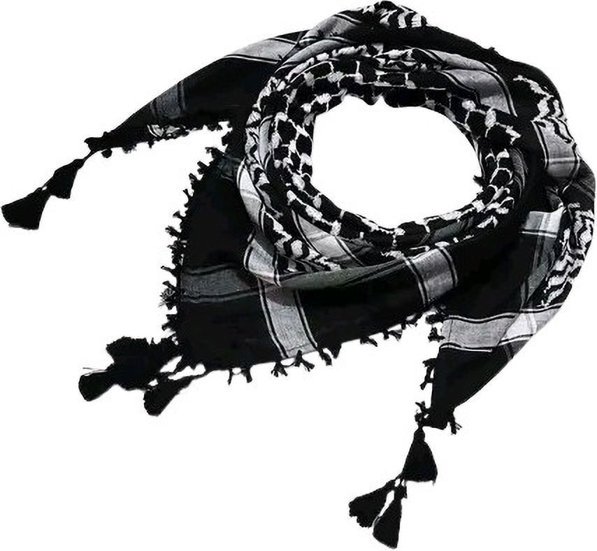 Printed Polycotton Men Black, White Fancy Scarf, Scarf, Stole, Bluetooth Scarf-image-42