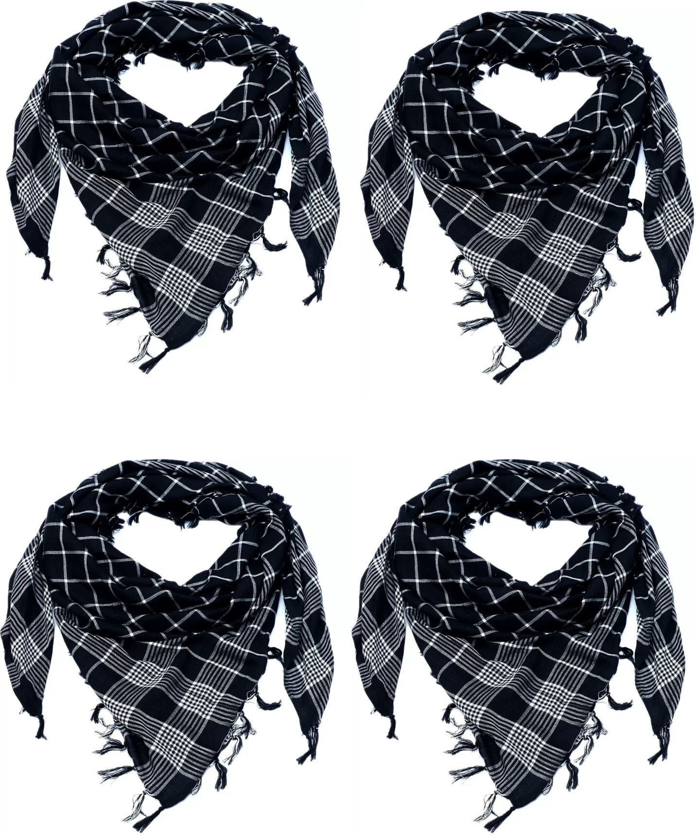 namal Printed Cotton Blend Men Black, White Fancy Scarf, Scarf, Bluetooth Scarf, Stole-picture-31
