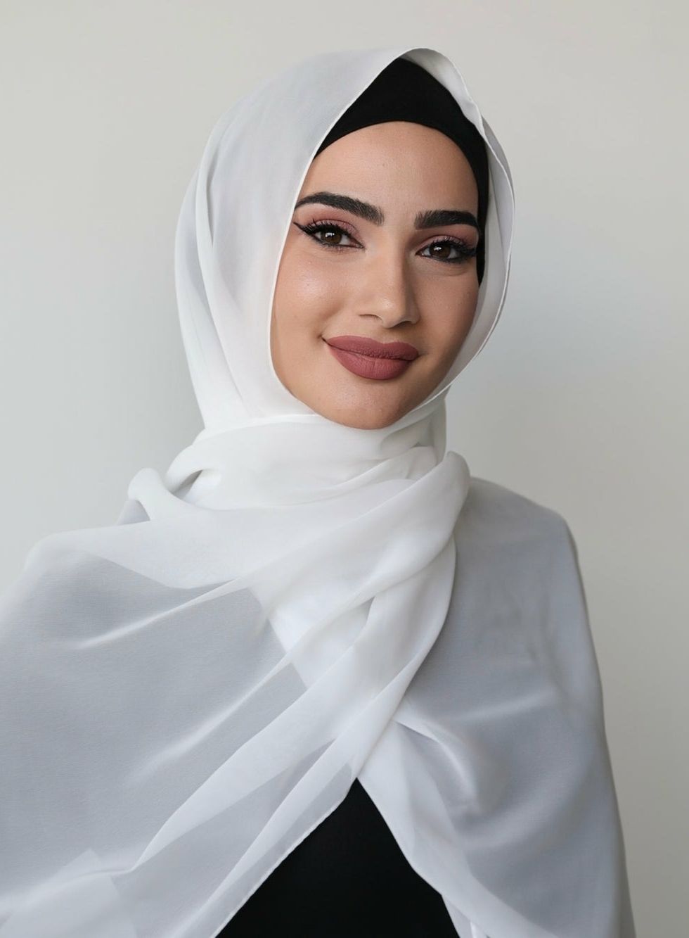 sm products Solid Chiffon Women White Faux Turtleneck Neck Cover, Scarf, Fancy Scarf, Stole-picture-35