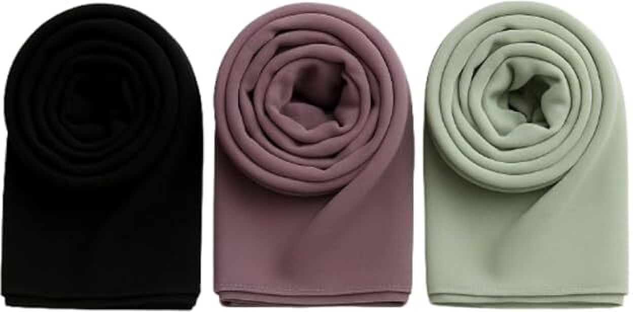 hijab fashion hub Solid Georgette Women Multicolor Scarf, Fancy Scarf, Bluetooth Scarf, Stole-picture-13