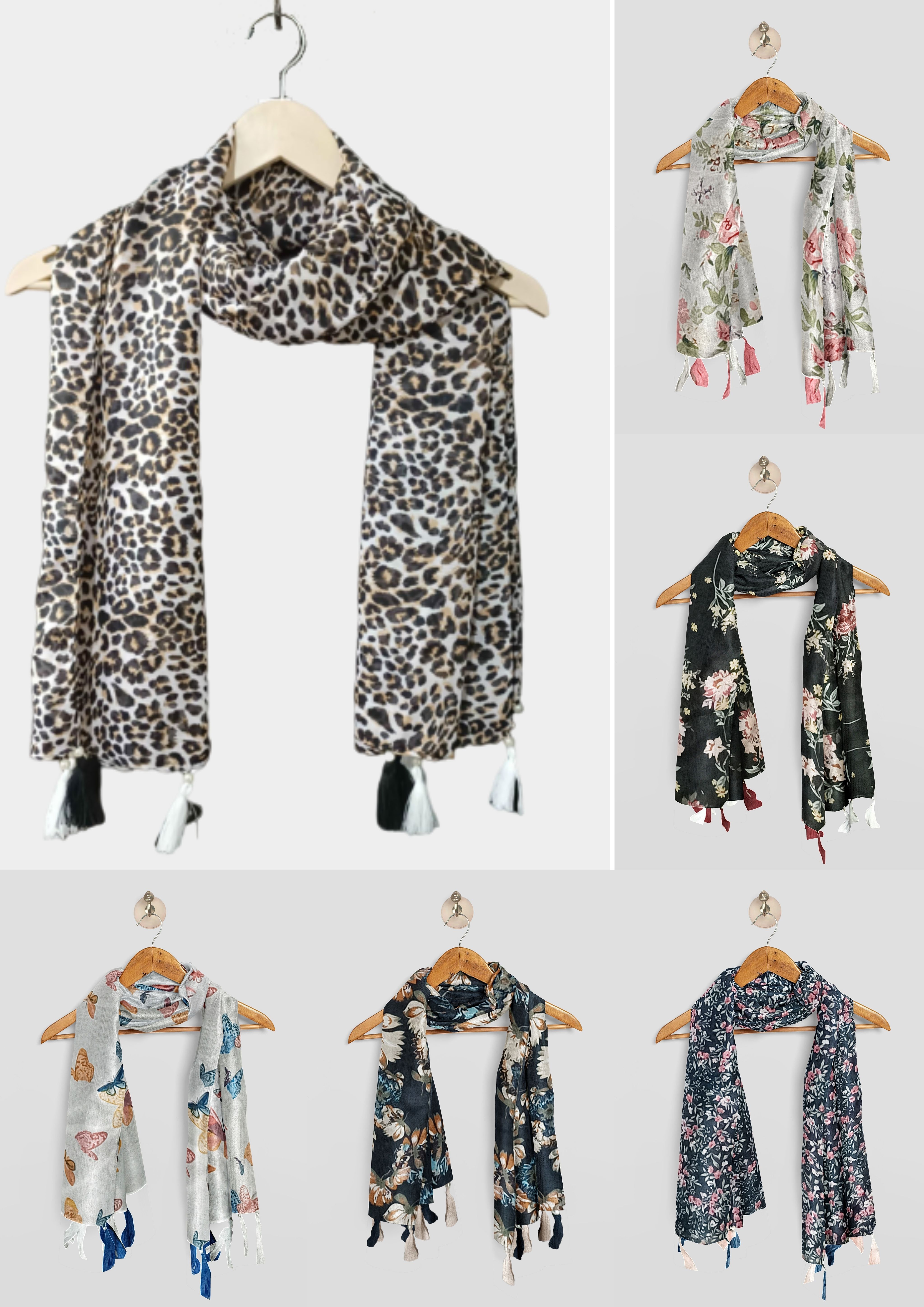 stole mate yours forever Printed Chiffon Women Multicolor Stole, Scarf-picture-20