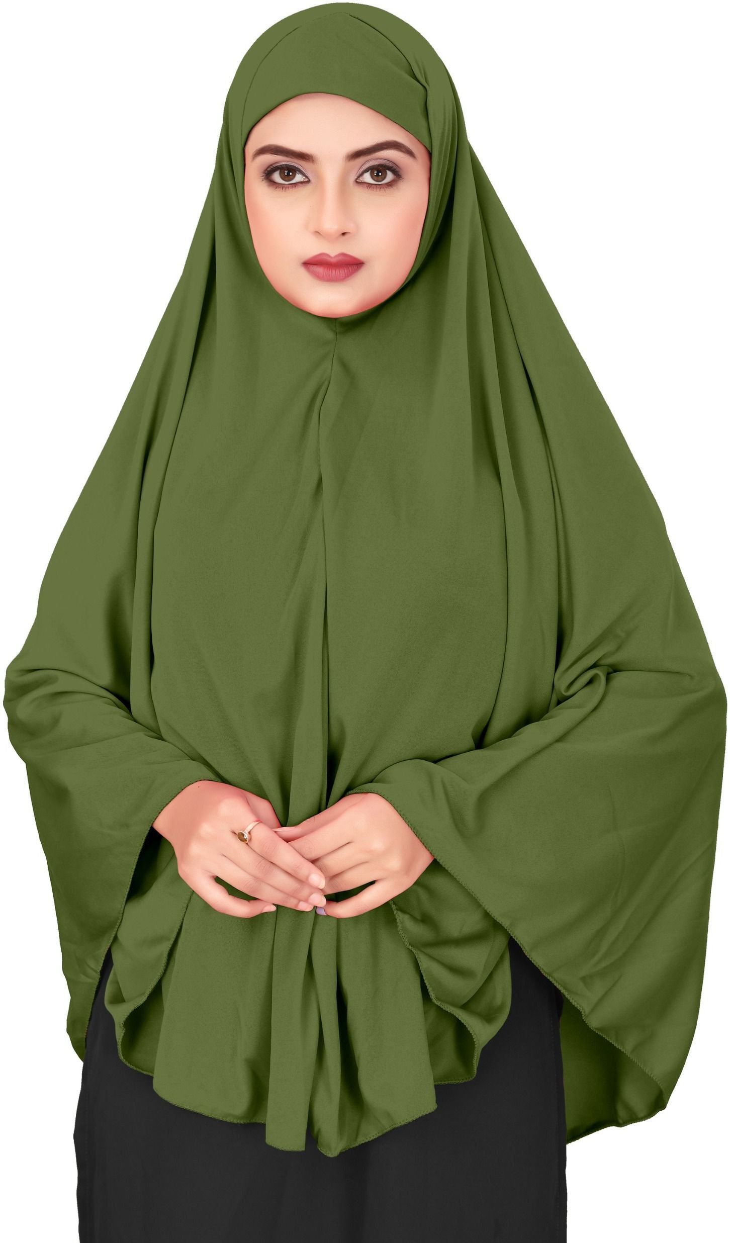 Solid Polyester Women Green Fancy Scarf-image-38