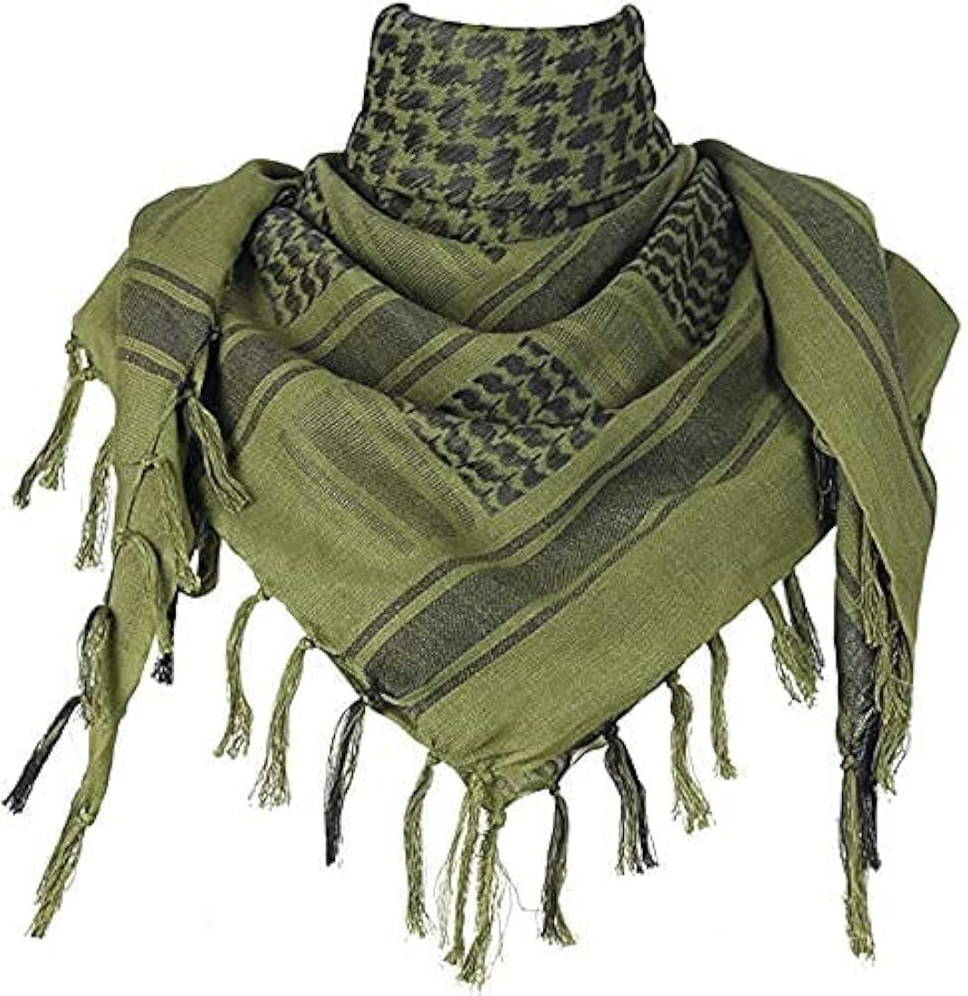 Printed Cotton Blend Men Green Scarf, Fancy Scarf-image-0