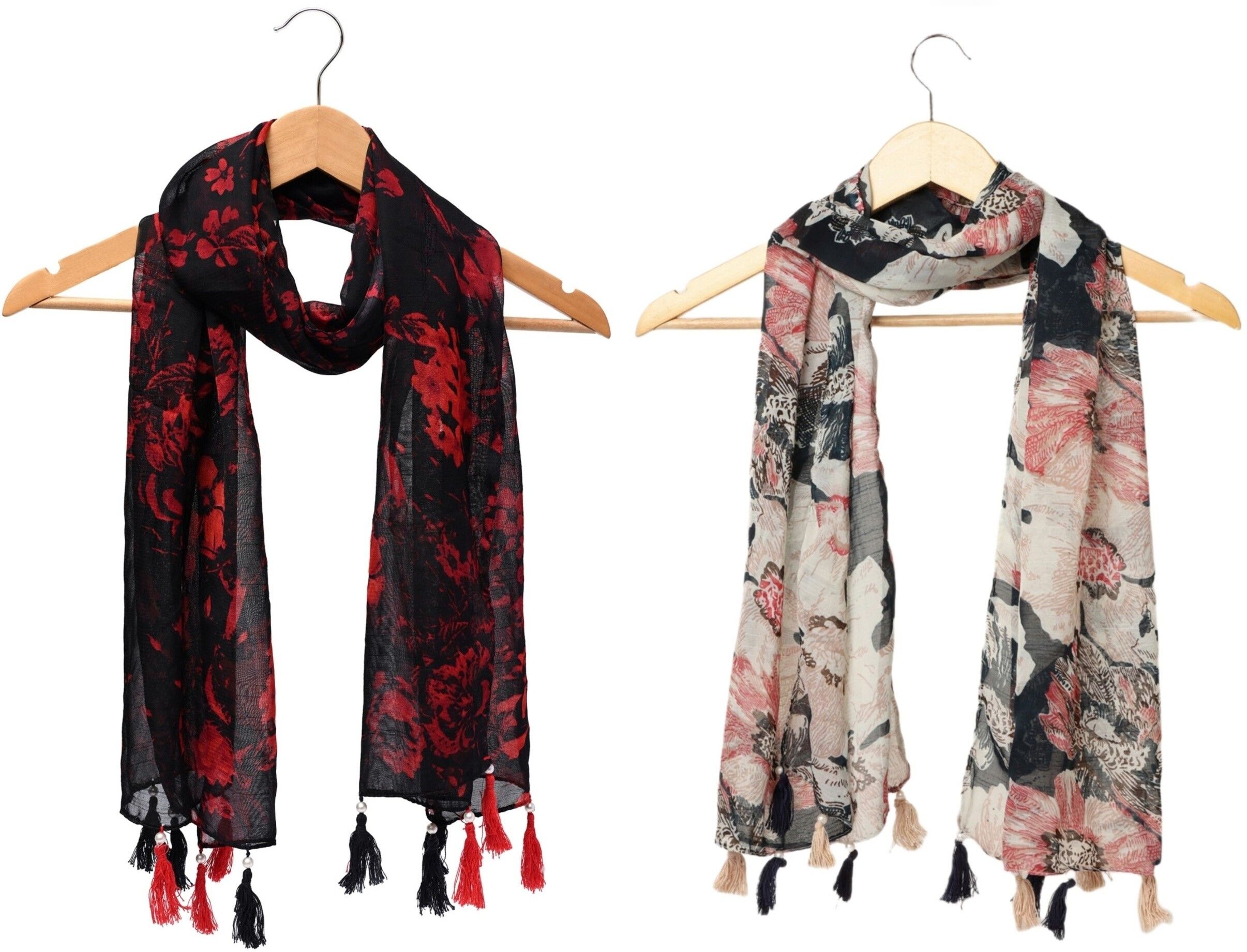 stolevilla Printed Chiffon Women Multicolor Scarf, Stole, Fancy Scarf-picture-41