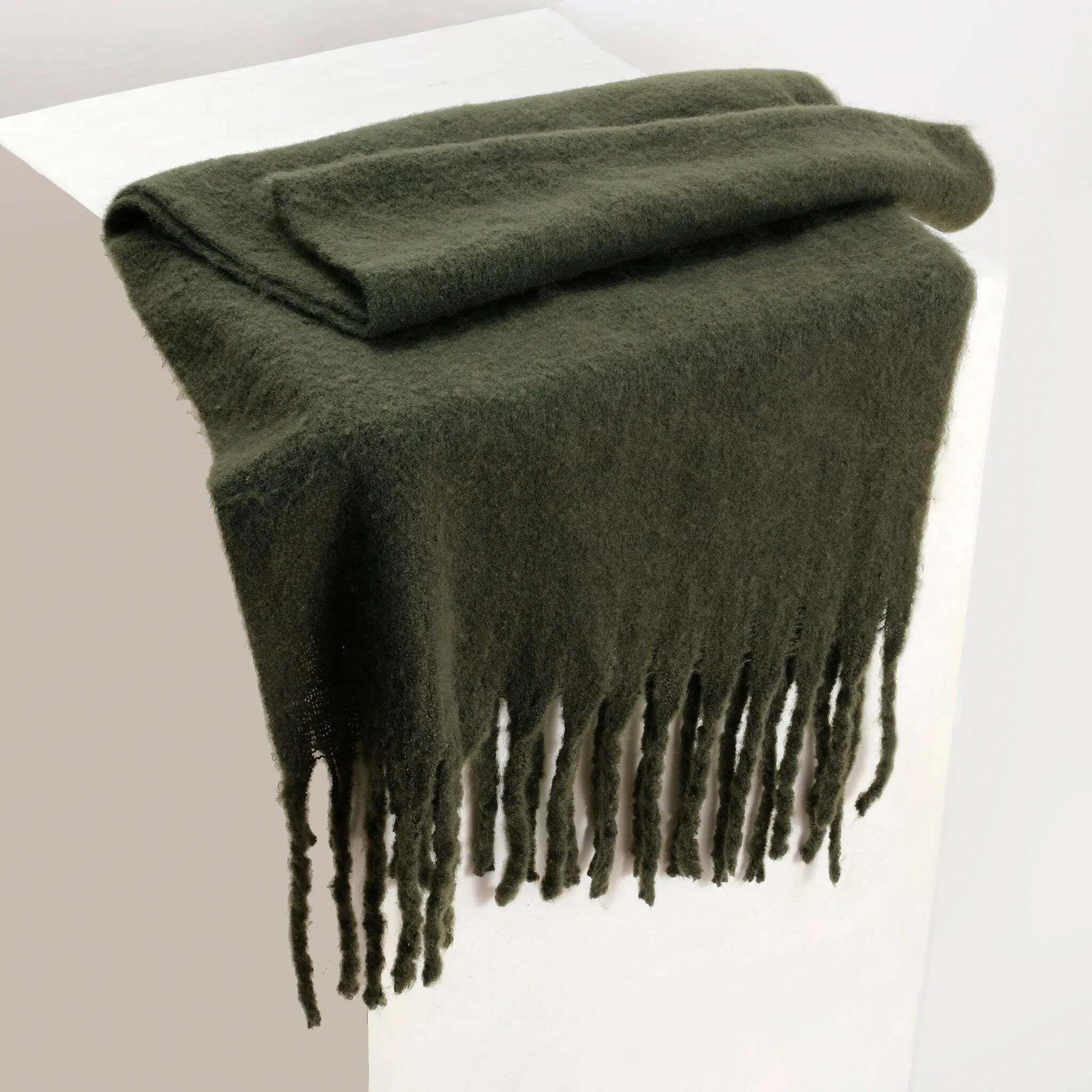 salty alpha Printed Polyester Men Dark Green Scarf-picture-34