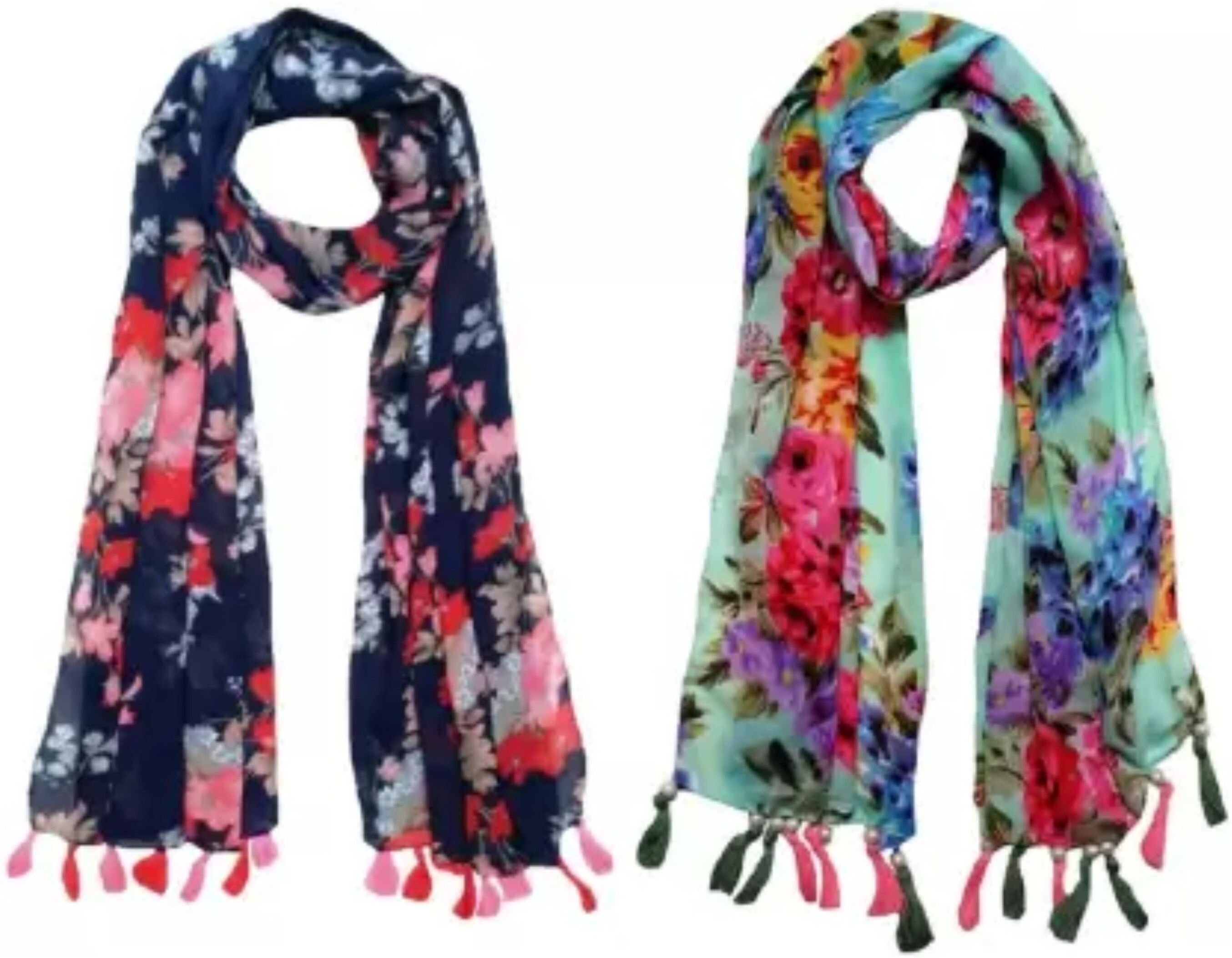 Printed Chiffon Women Multicolor Stole, Scarf, Fancy Scarf