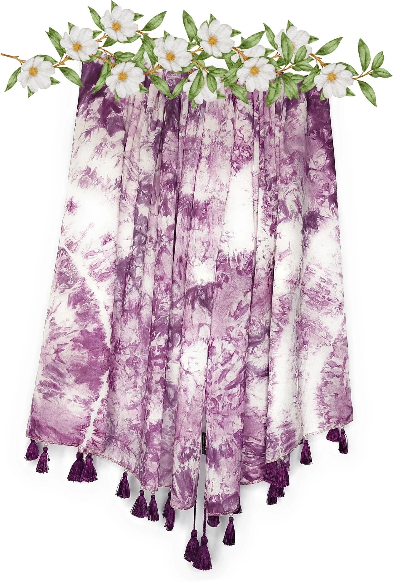 chandwasia Printed Viscose Women Purple Stole-picture-23