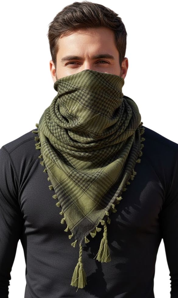 Printed Cotton Blend Men Multicolor Fancy Scarf, Scarf, Bluetooth Scarf, Stole-image-42