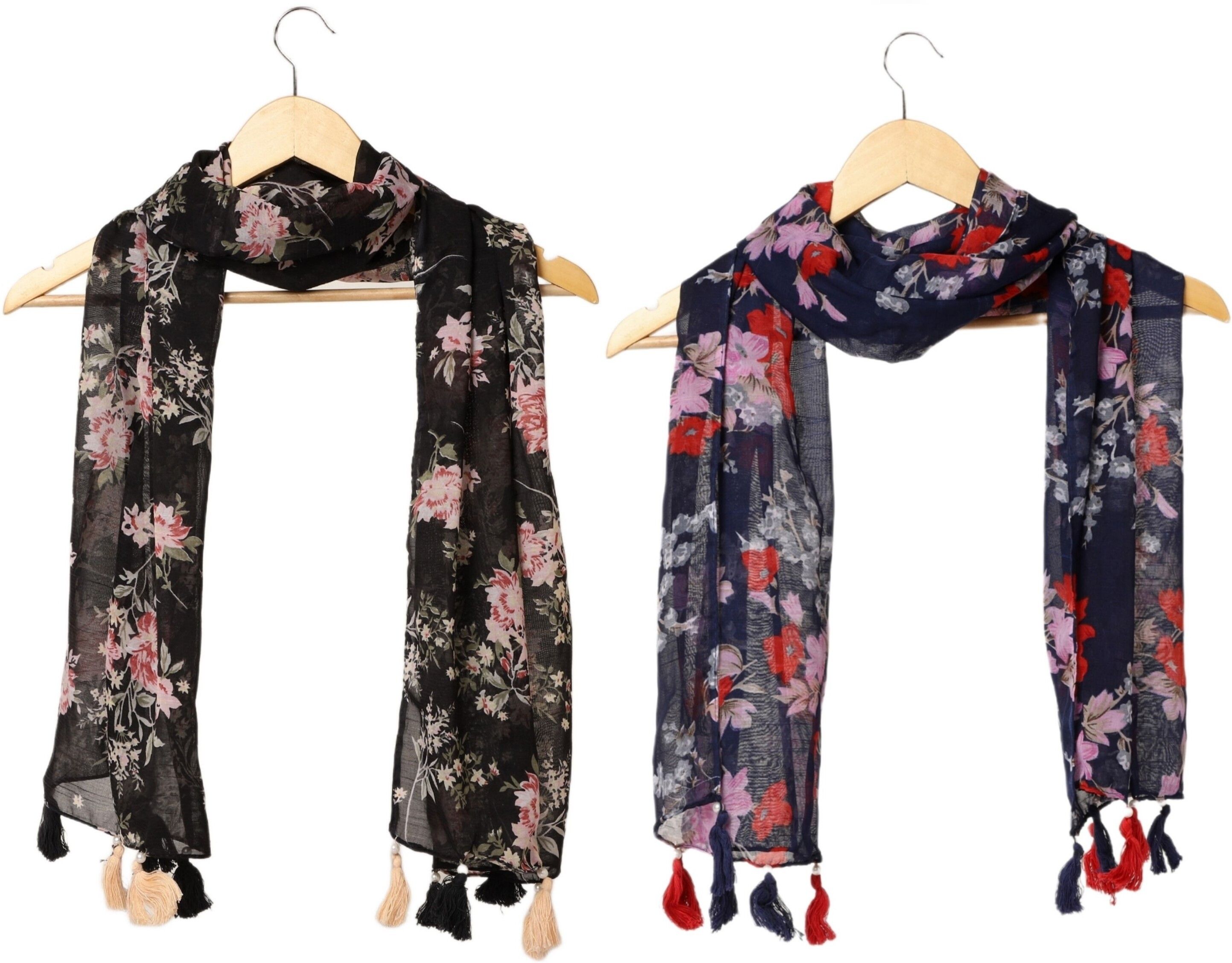 stolevilla Printed Chiffon Women Multicolor Scarf, Stole, Fancy Scarf-picture-33