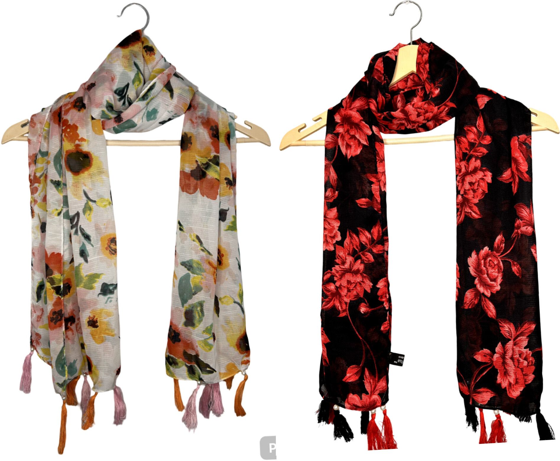 Printed Chiffon Women Multicolor Scarf, Stole, Fancy Scarf-image-22