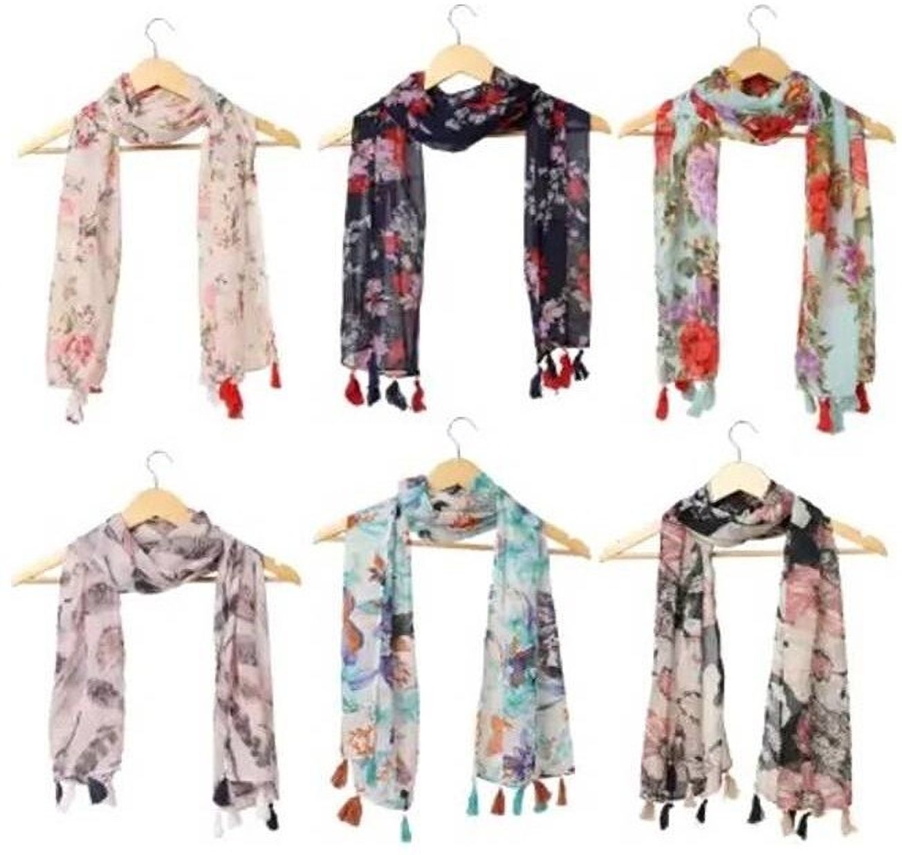 Printed Chiffon Women Multicolor Fancy Scarf, Scarf, Stole