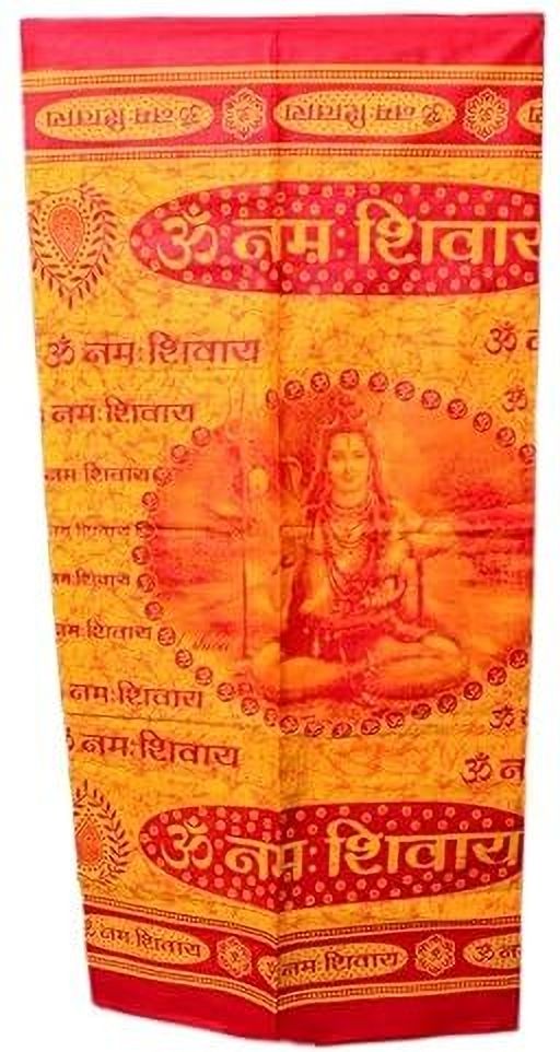 complayyer Printed Pure Cotton Men Orange Scarf-picture-28