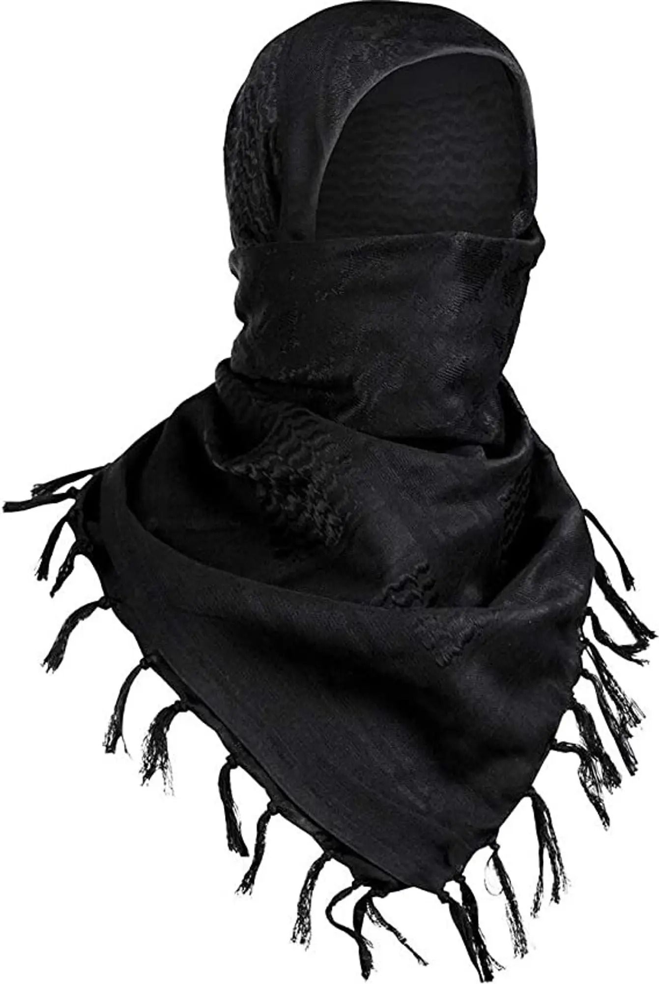 Printed Cotton Blend Men Black Fancy Scarf, Scarf, Bluetooth Scarf, Stole