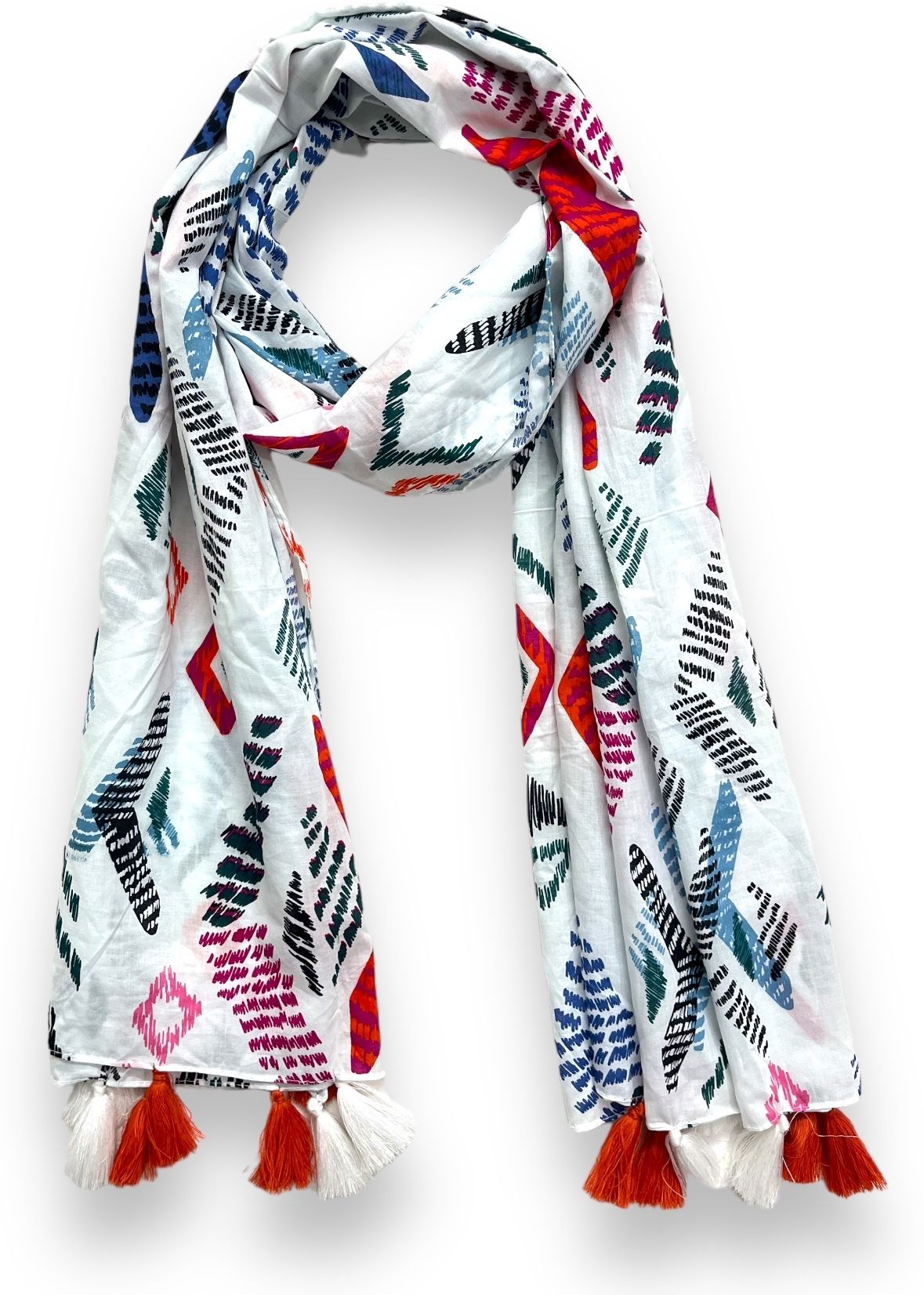 Printed Pure Cotton Women Multicolor Stole, Scarf, Fancy Scarf-image-43