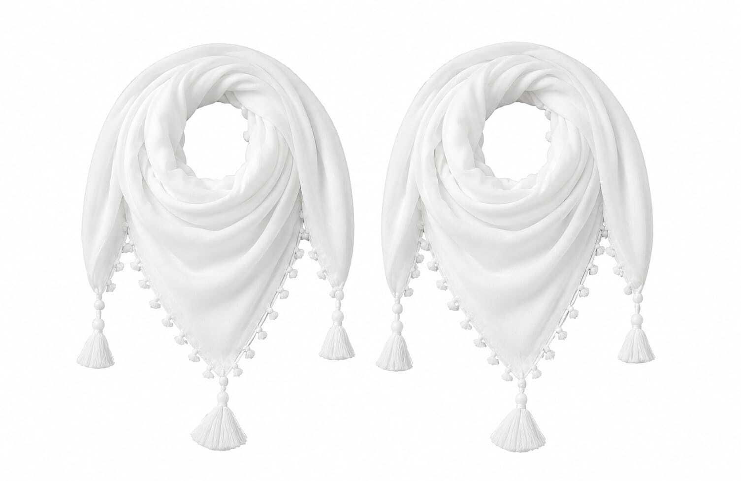 namal Solid Cotton Blend Men White Fancy Scarf, Scarf, Bluetooth Scarf, Stole-picture-33