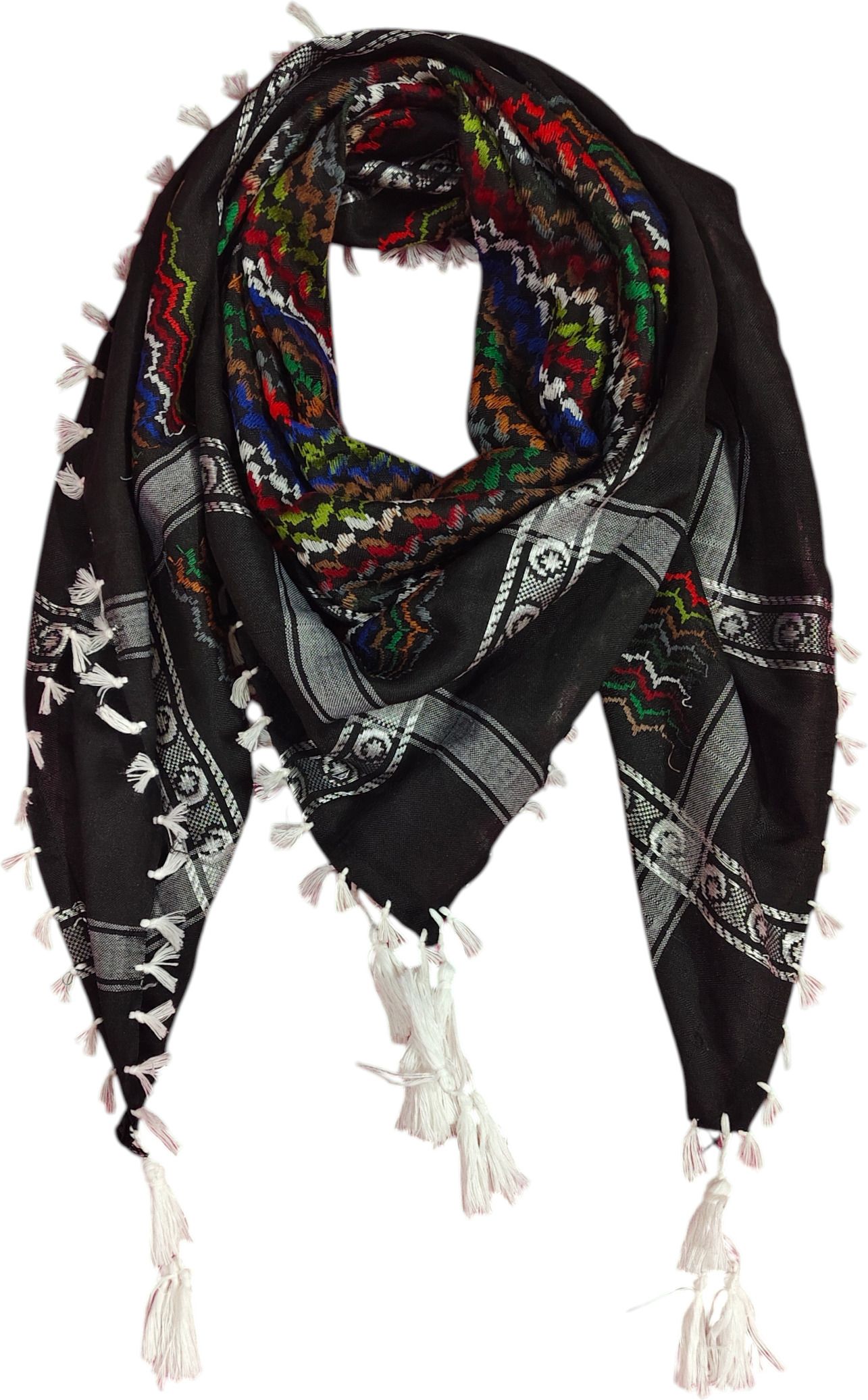 bakkah Woven Cotton Blend Men Multicolor Fancy Scarf, Scarf-picture-21