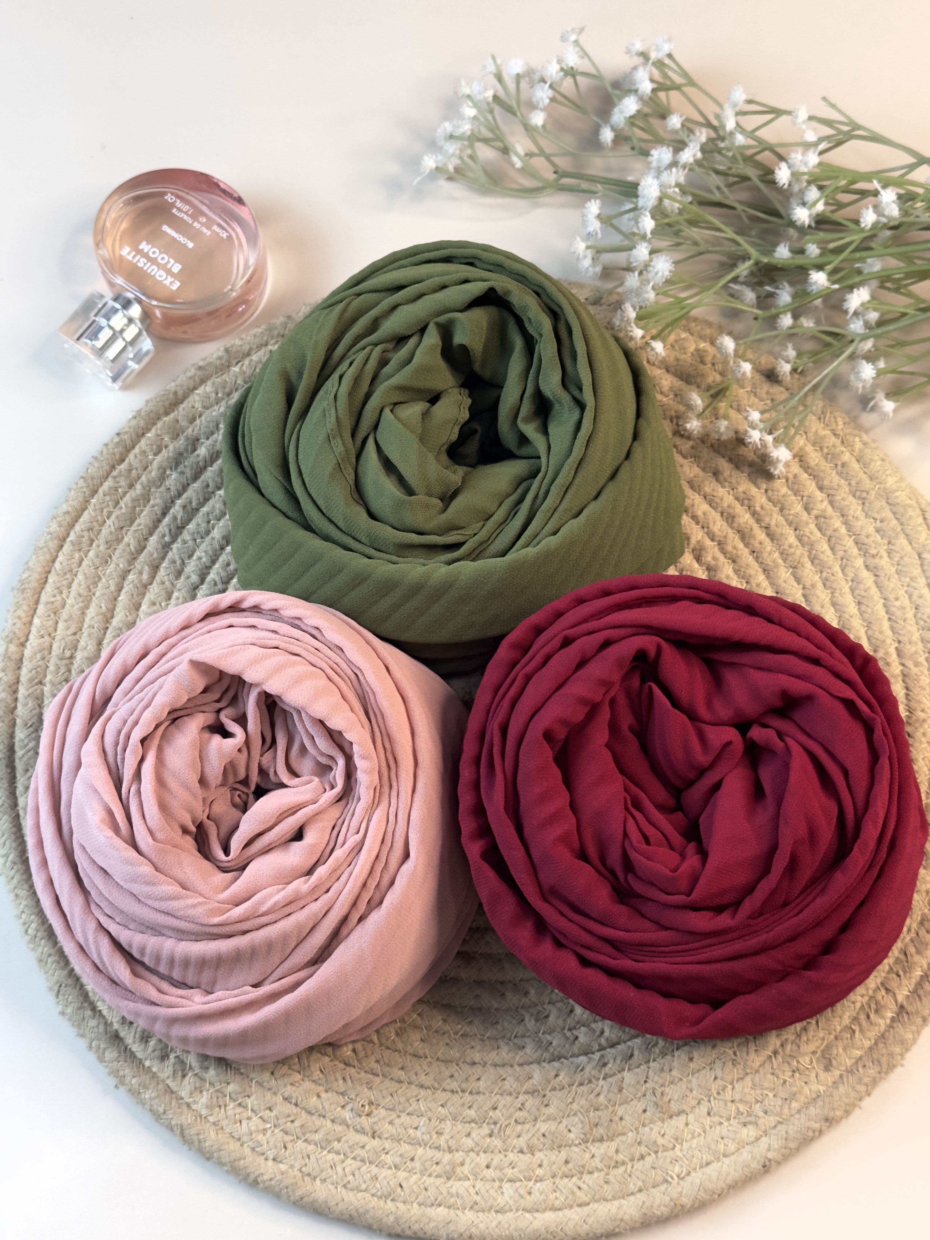 Solid Georgette Women Multicolor Fancy Scarf, Stole, Scarf-image-34