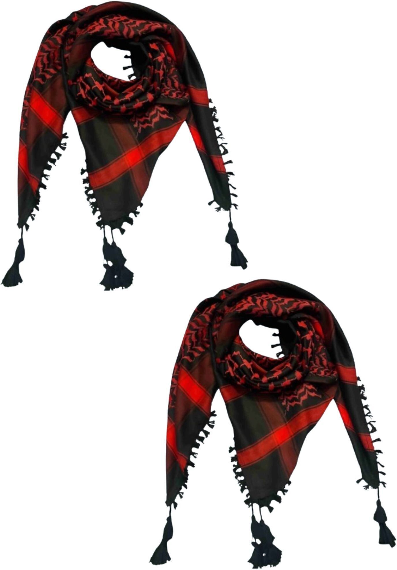 glaimrious store Embroidered Polycotton Men Red, Black Fancy Scarf-picture-28
