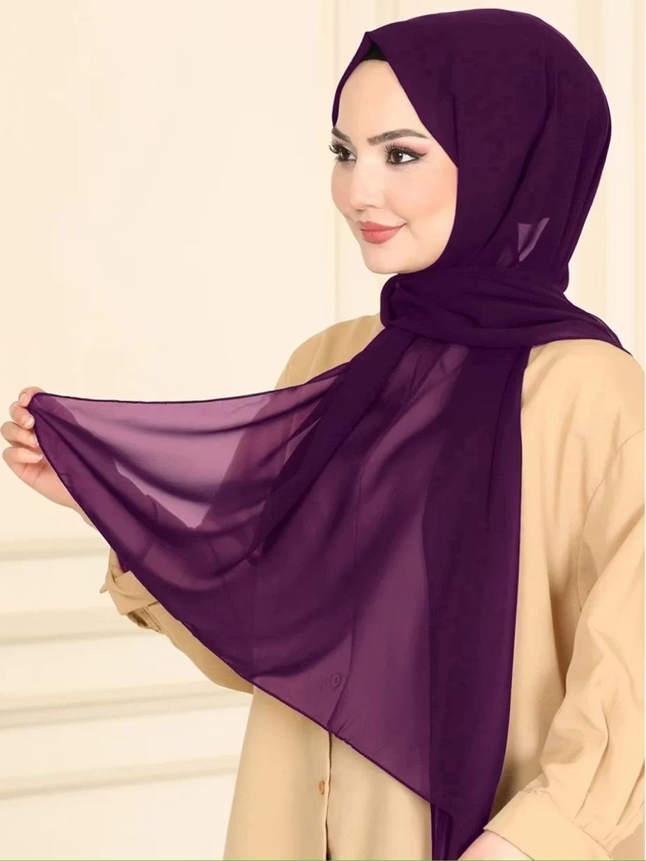 Solid Satin Blend Women Purple Faux Turtleneck Neck Cover, Scarf, Bluetooth Scarf, Fancy Scarf, Stole-image-13