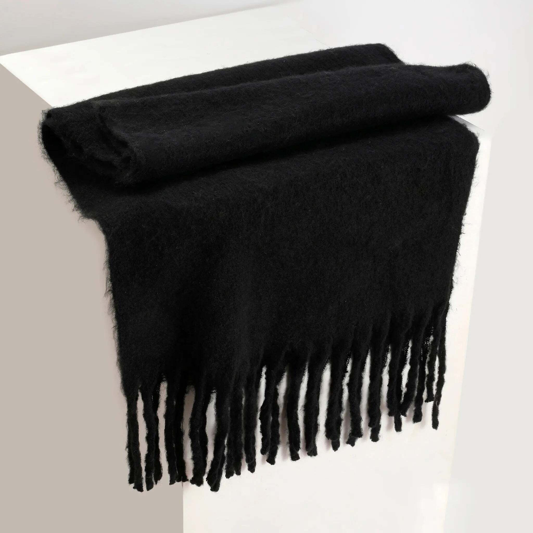 salty alpha Printed Polyester Men Black Scarf-picture-22