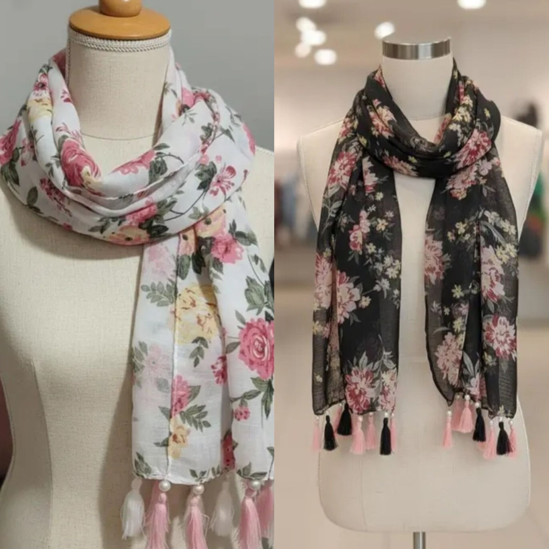 stole mate yours forever Floral Print Chiffon Women Multicolor Scarf, Stole, Fancy Scarf-picture-21