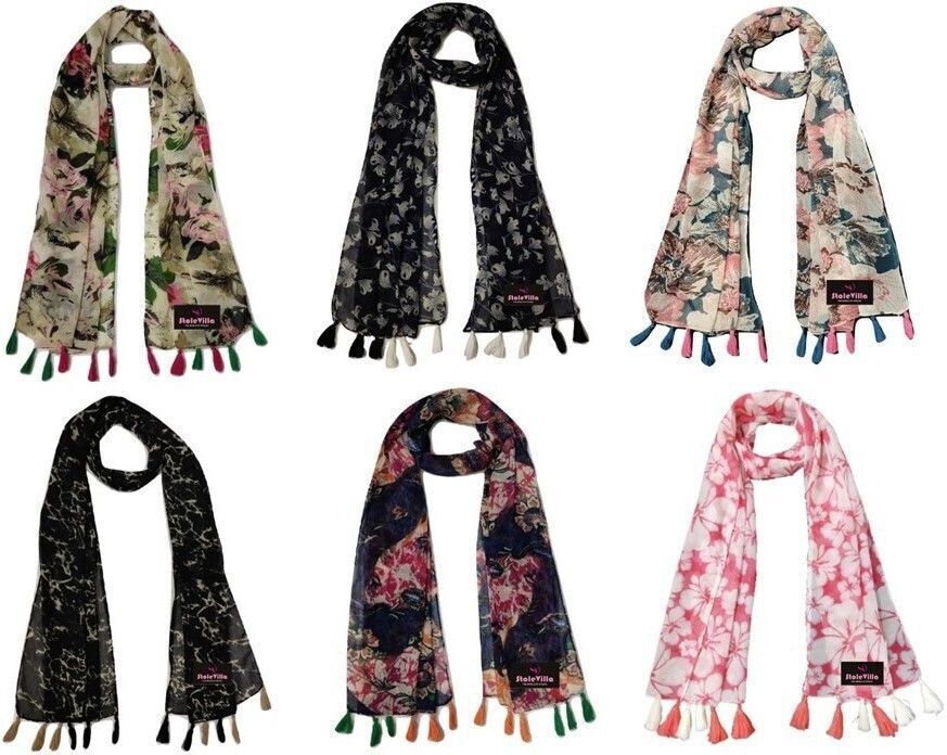 Chiffon Printed Multicolor Women Dupatta-image-45