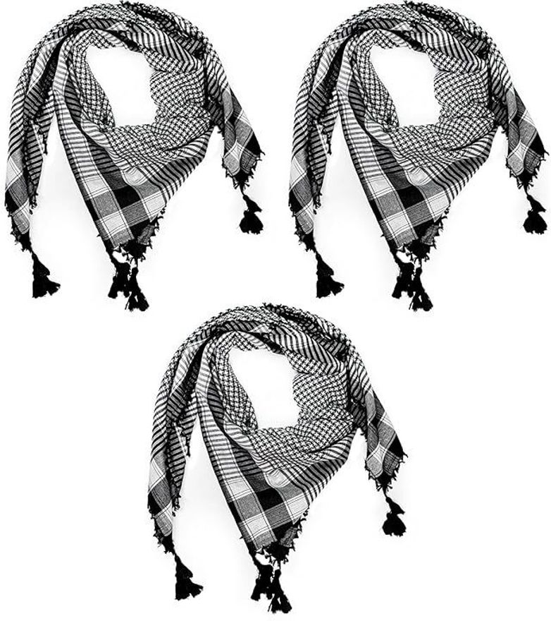 namal Printed Cotton Blend Men Black, White Fancy Scarf, Scarf, Bluetooth Scarf, Stole-picture-25