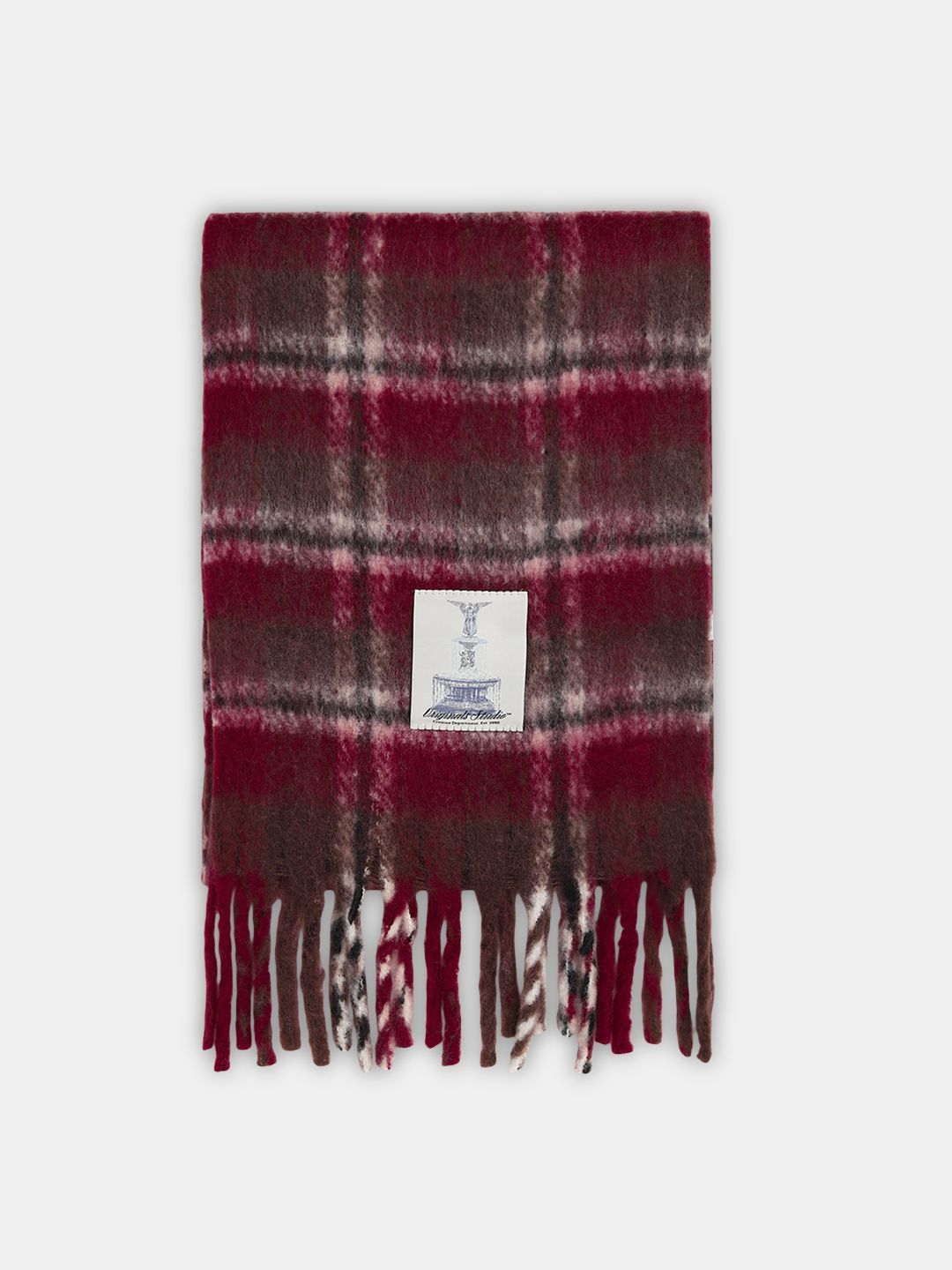jack & jones Checkered Acrylic Men Maroon Scarf-picture-13