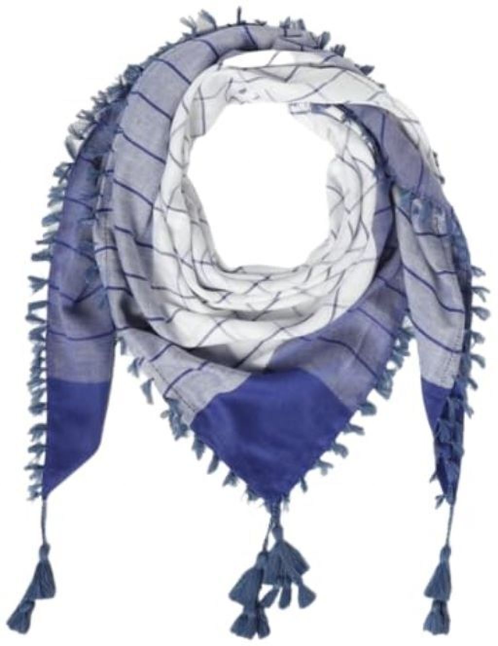 al shams products Printed Pure Cotton Men Blue, White Fancy Scarf-picture-18