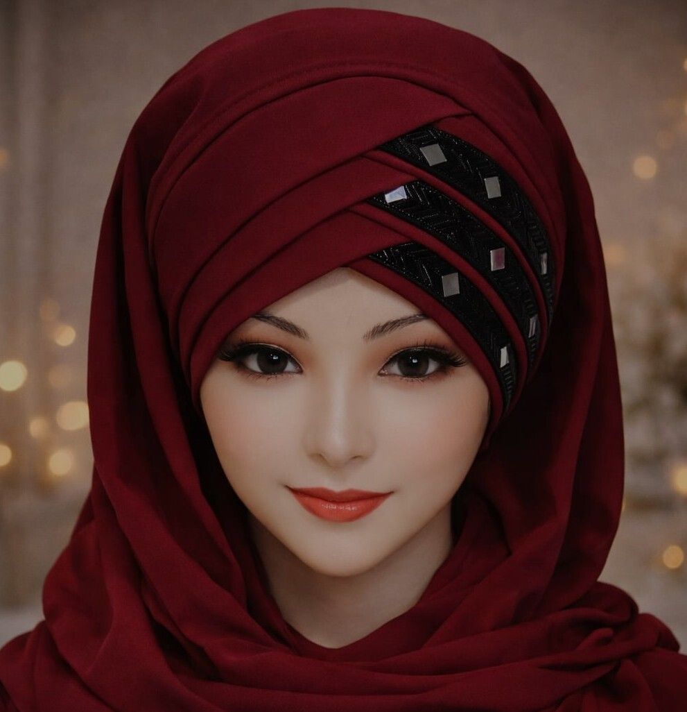 Self Design, Solid, Striped Georgette Women Maroon Fancy Scarf, Scarf, Stole