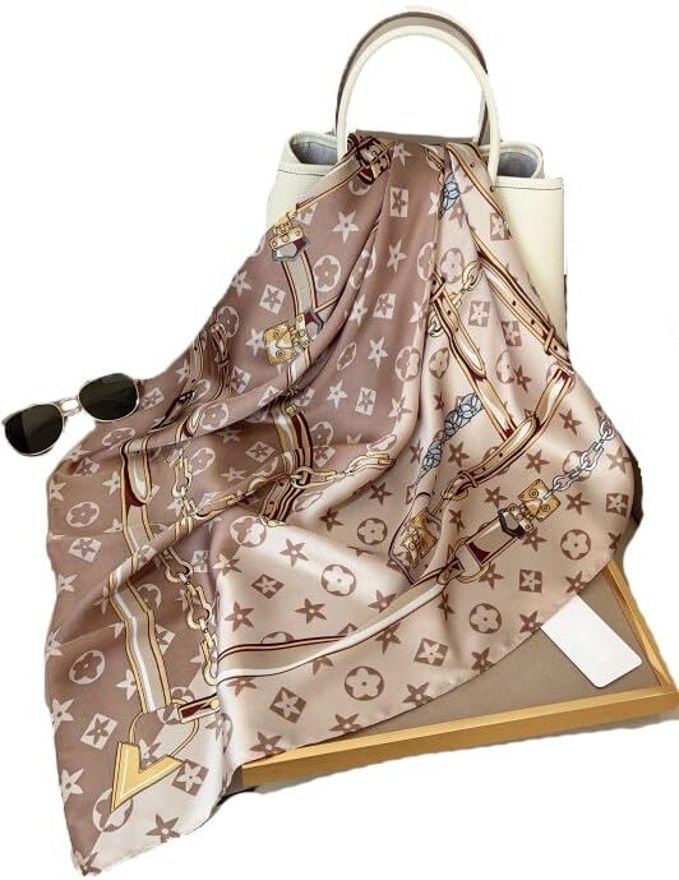 Printed Satin Blend Women Multicolor Fancy Scarf-image-22