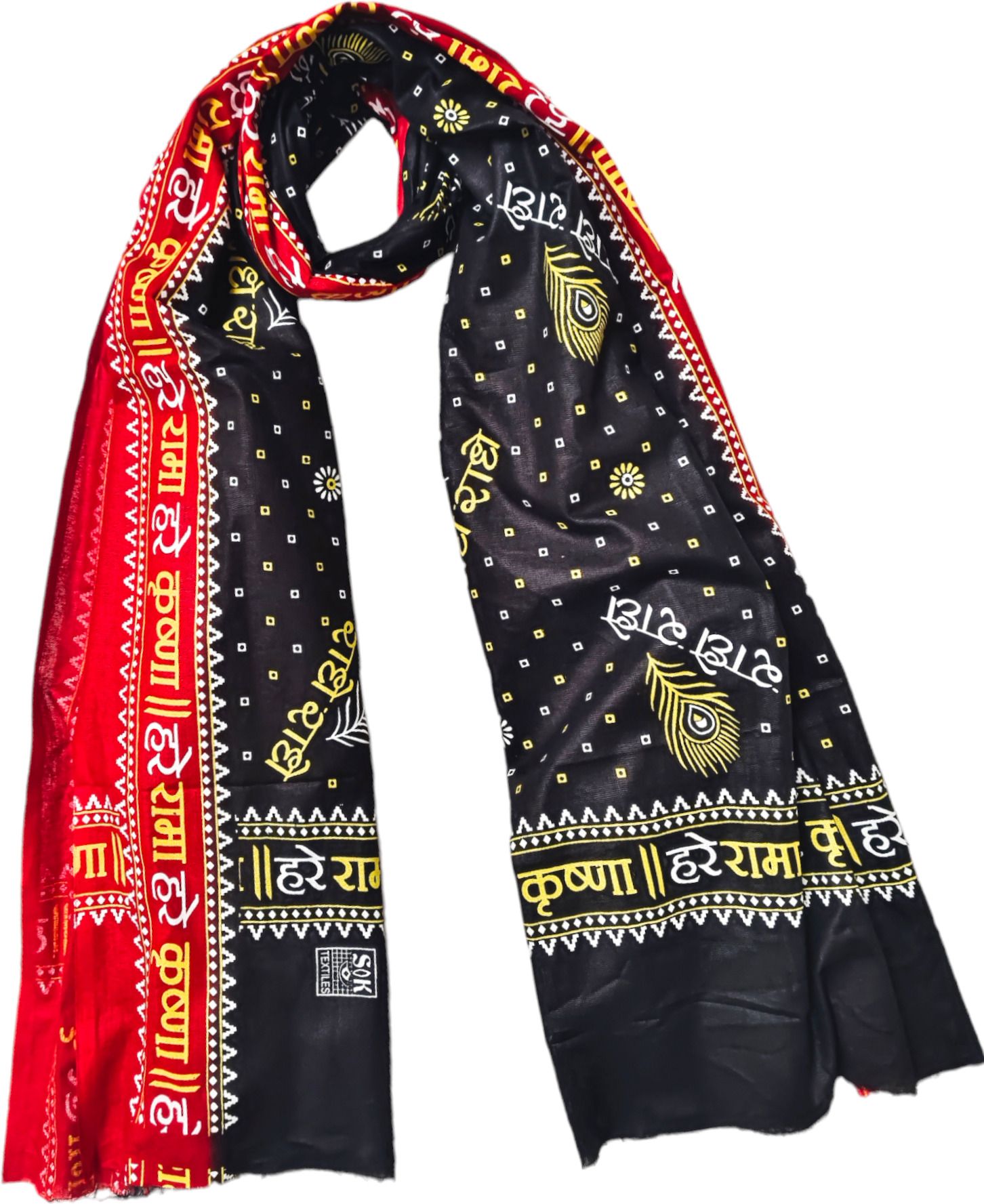 desttronne Printed Pure Cotton Men Black Fancy Scarf-picture-15