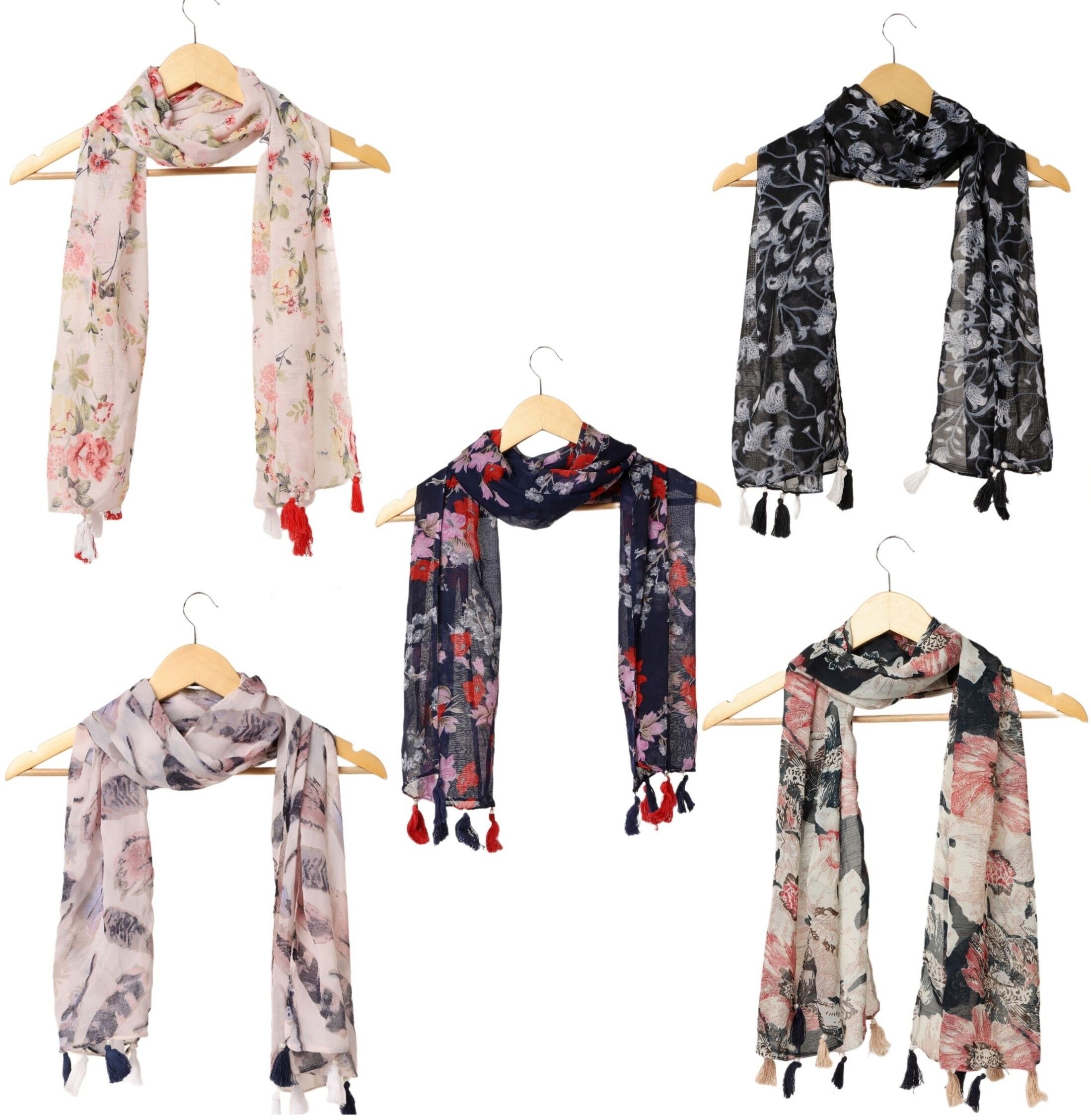 stolevilla Printed Chiffon Women Multicolor Scarf, Stole, Fancy Scarf-picture-16