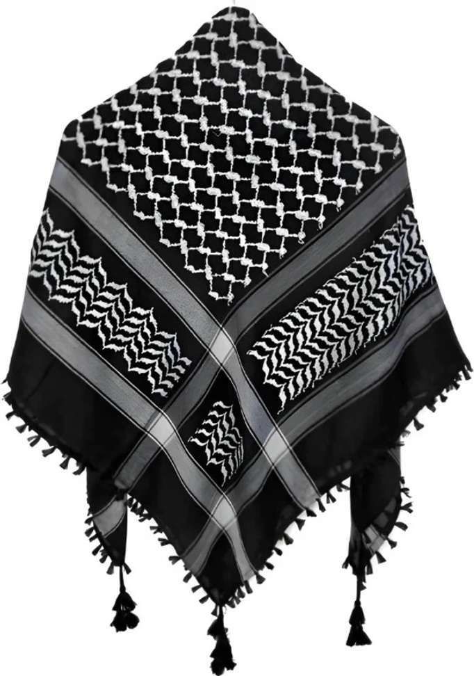 namal Checkered Cotton Blend Men Black, White Fancy Scarf, Scarf, Bluetooth Scarf, Stole-picture-47