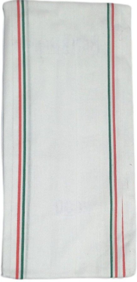 pchrls Striped Pure Cotton, Khadi Cotton Men White Scarf, Fancy Scarf-picture-20