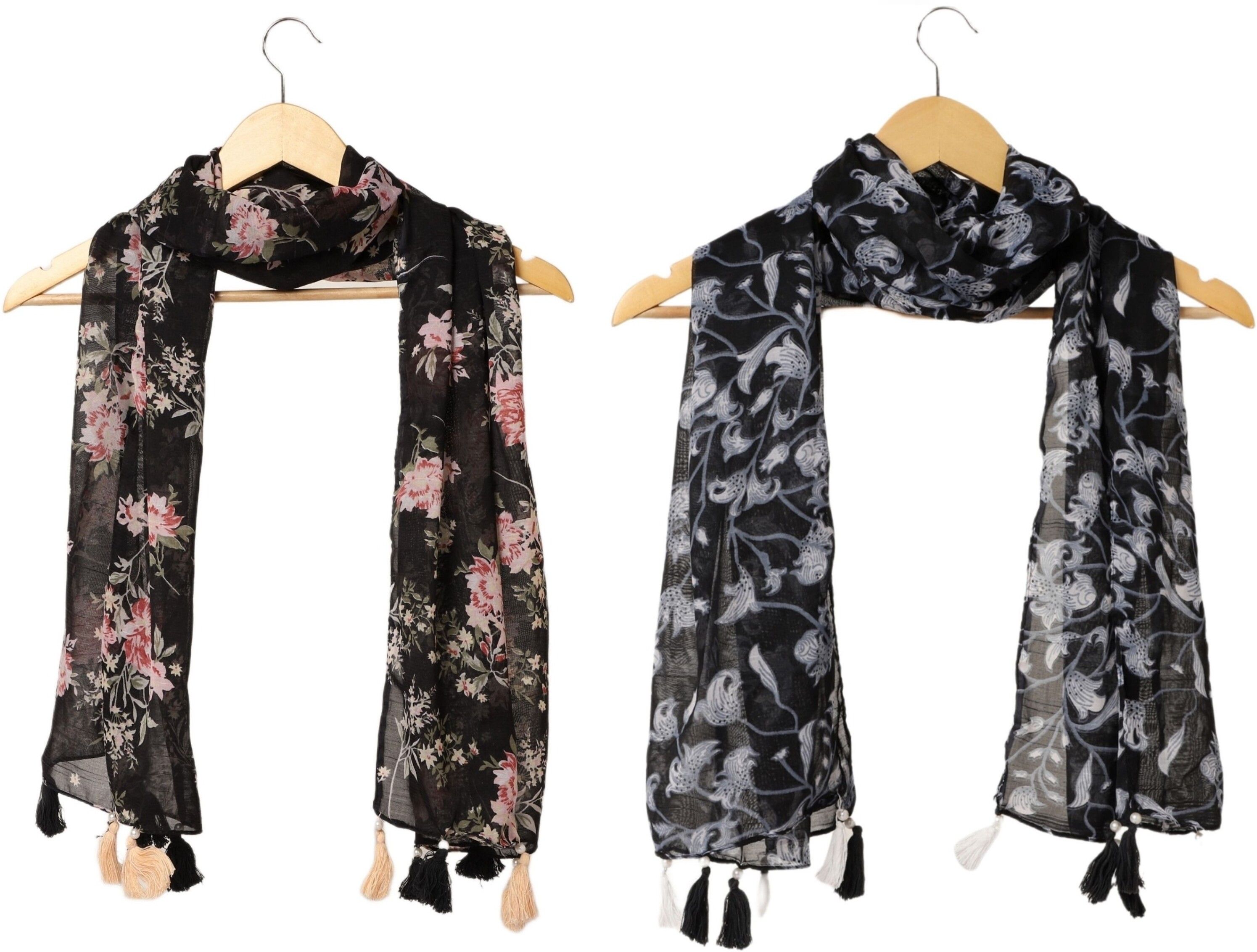 stolevilla Printed Chiffon Women Multicolor Scarf, Stole, Fancy Scarf-picture-18