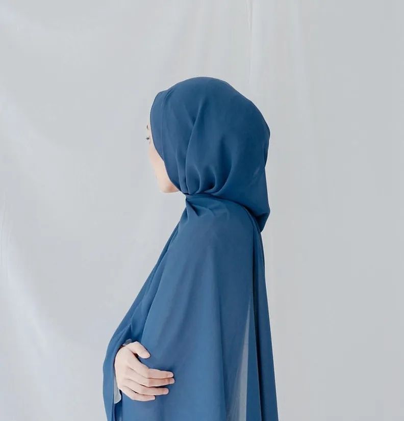 Solid Chiffon Women Dark Blue Faux Turtleneck Neck Cover, Scarf, Bluetooth Scarf, Fancy Scarf, Stole-image-49