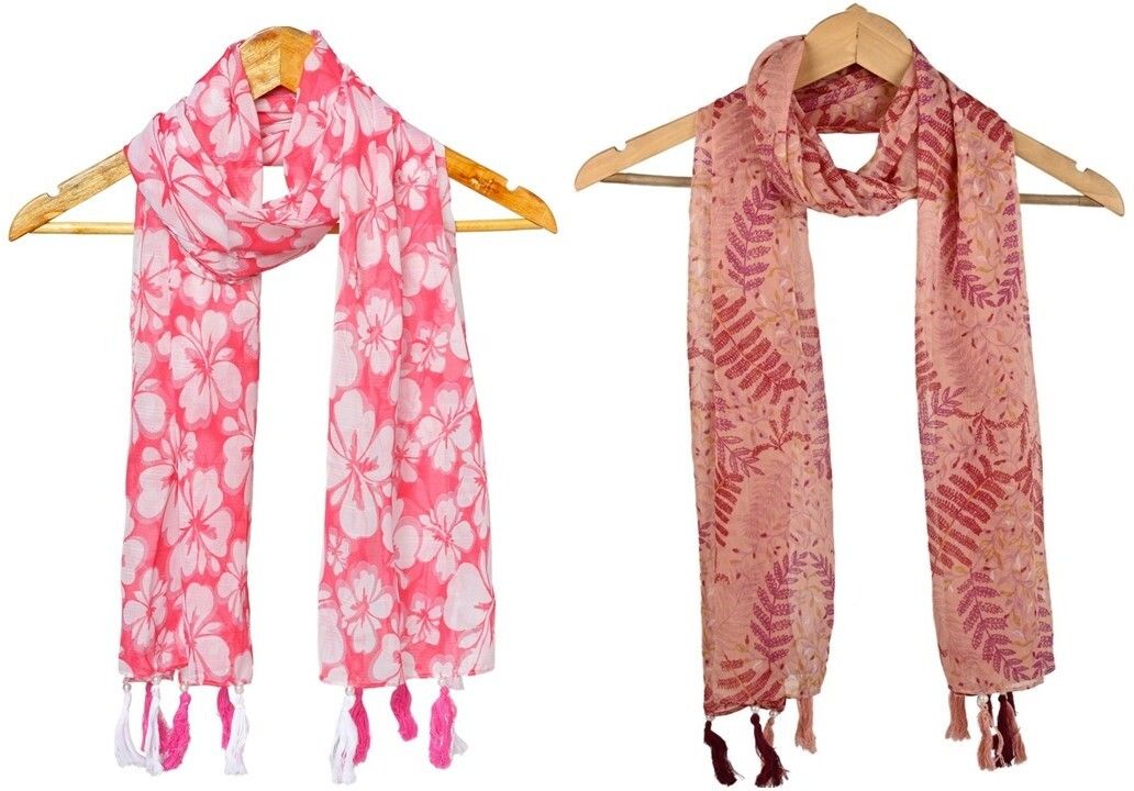 riddle needle Printed Chiffon Women Multicolor Scarf, Stole, Fancy Scarf-picture-18
