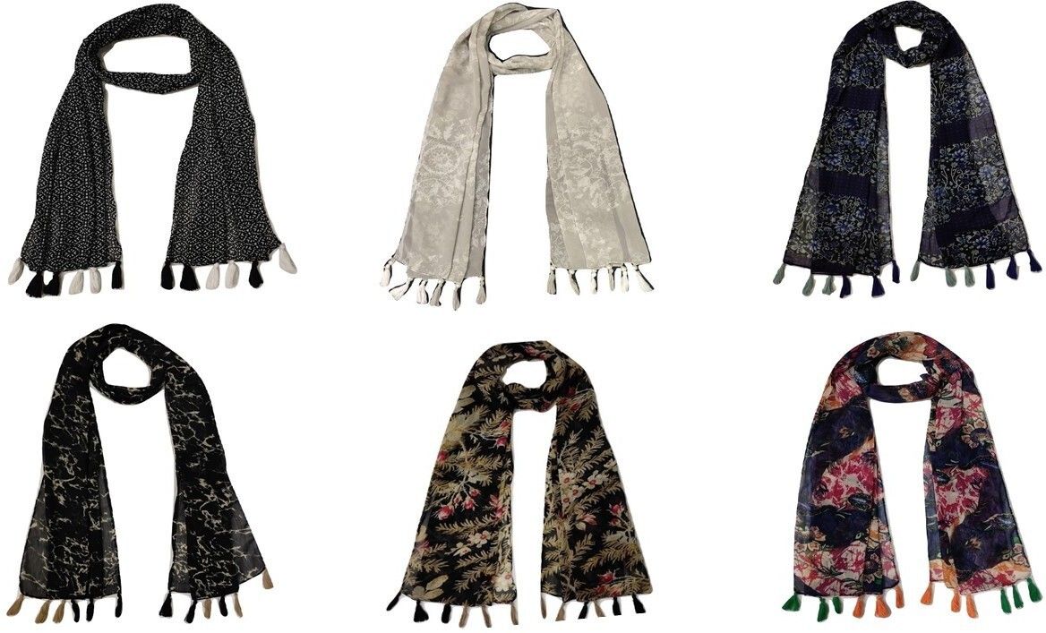 stolevilla Printed Chiffon Women Multicolor Scarf, Stole, Fancy Scarf-picture-11