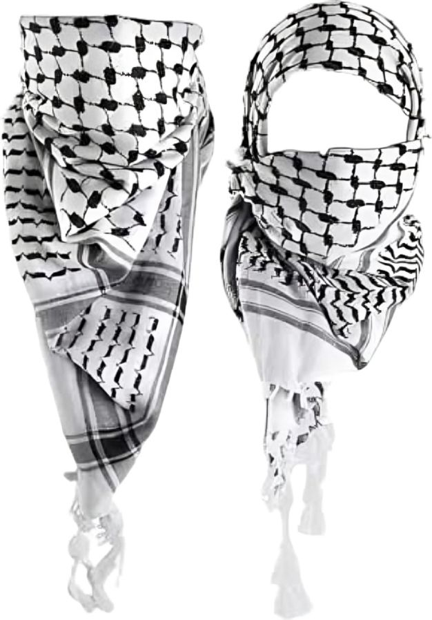 Striped Polycotton Men Black, White Scarf, Bluetooth Scarf, Fancy Scarf, Stole, Faux Turtleneck Neck Cover-image-25