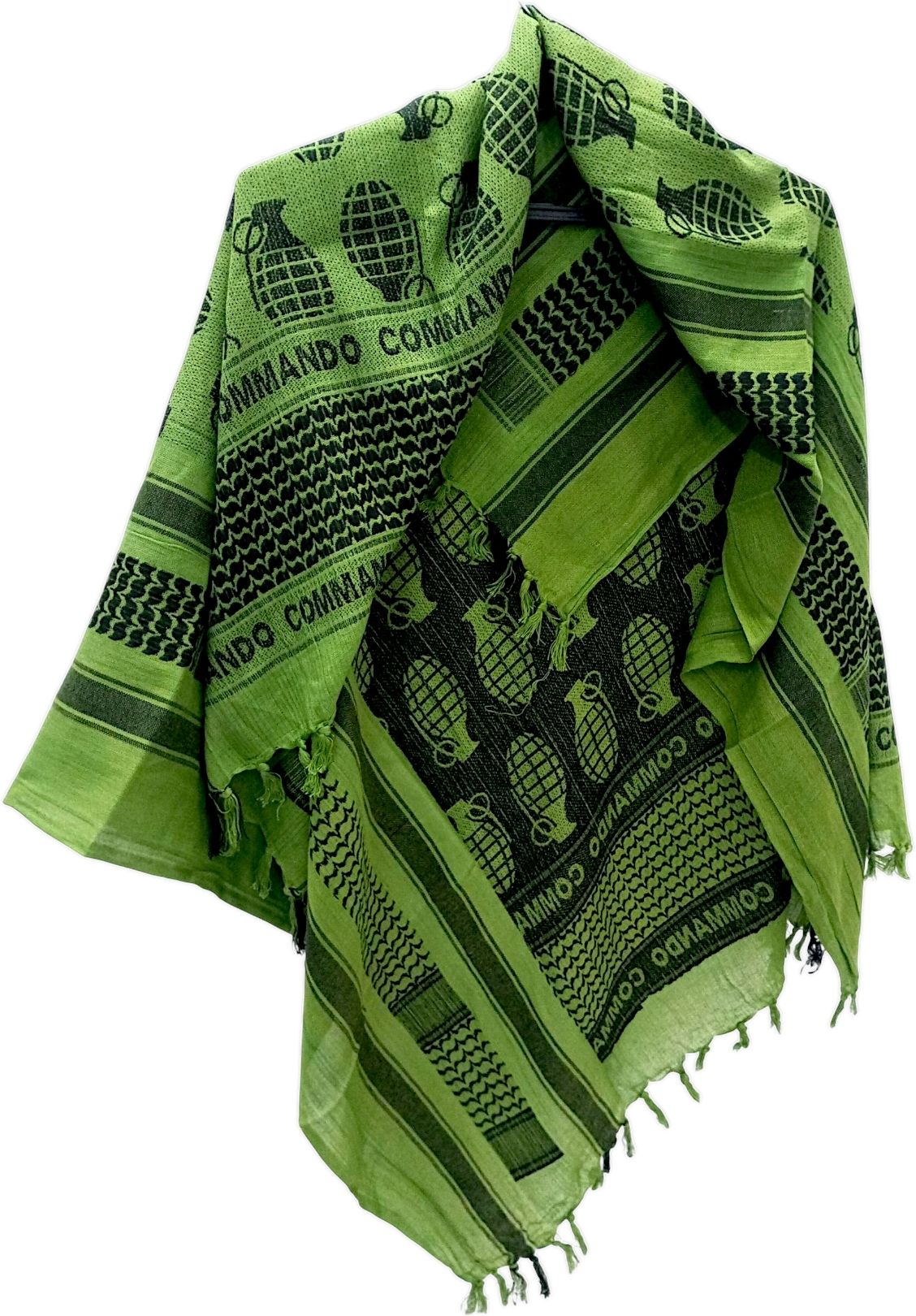 scarf factory Woven, Self Design, Solid Cotton Blend Men Dark Green Scarf, Stole, Faux Turtleneck Neck Cover-picture-33
