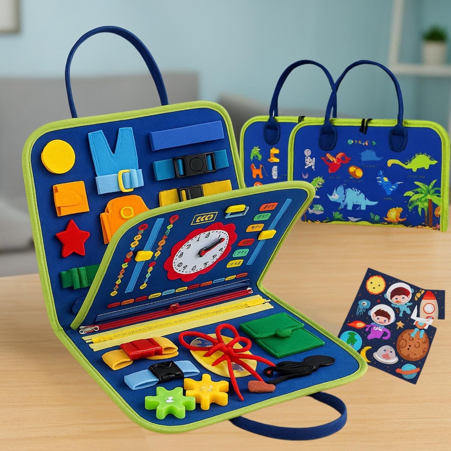 Montessori Busy Board for Toddler | Sensory Activity Binder & Learning Busy Book-image-44