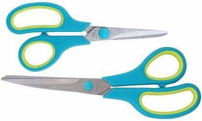 All Purpose Scissor- Large Scissors 8.5Inch and Small Scissorf 5 inchor office home kitchen crafting cutting and tailoring Scissors (Set of 2, Blue) Scissors-image-9
