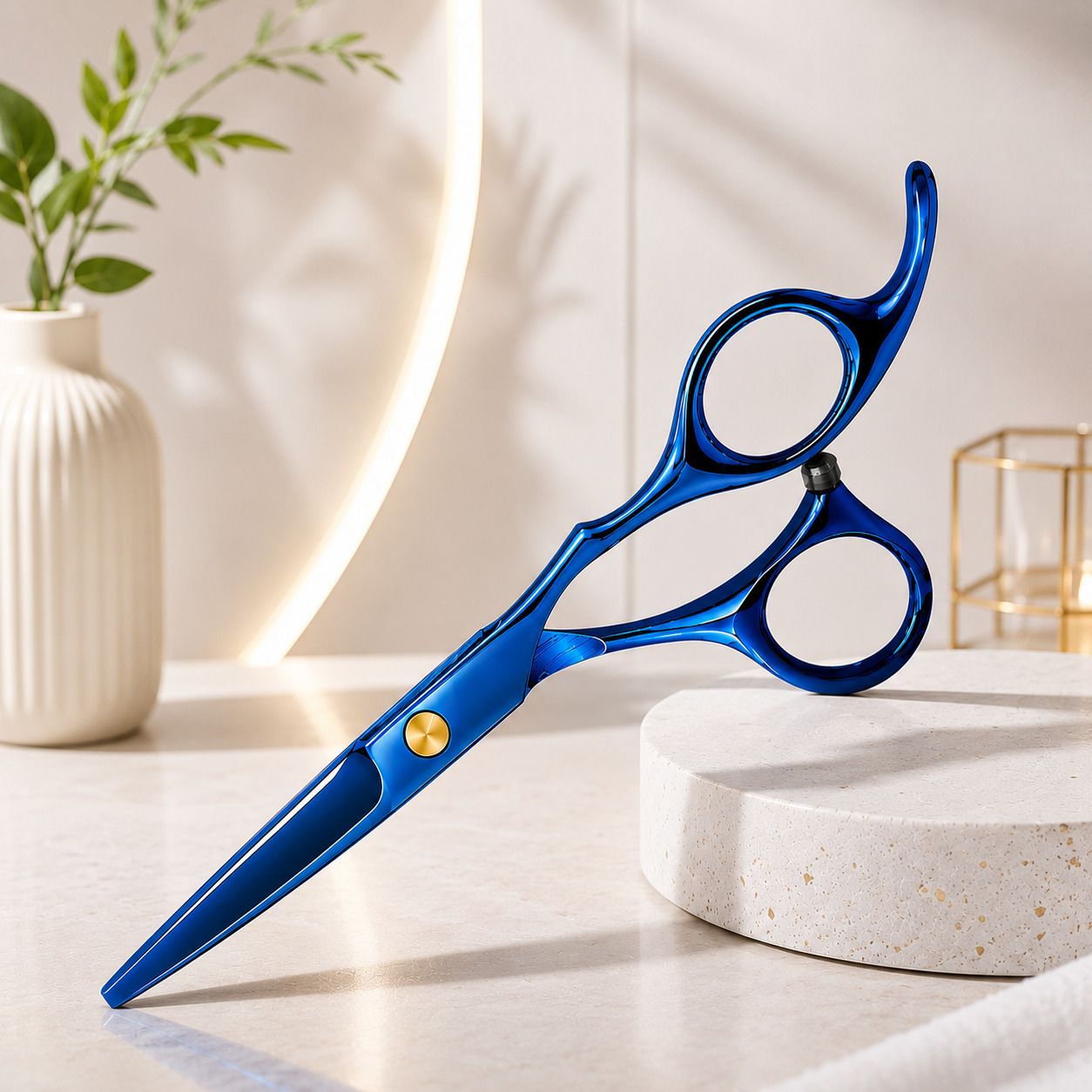 red jones Professional Barber Hair Shears Hair Cutting Scissors for Salon & Home Use Scissors-picture-10