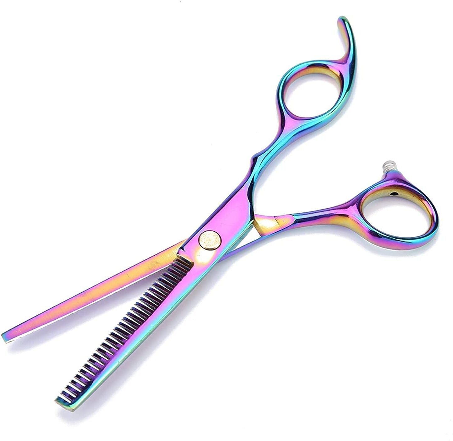Hair Cutting Scissors Thinning Shears?6.5 Inch Professional Stainless Steel Barber Hair Scissor, for Both Salon and Home Use (Multicolor) Scissors-image-21