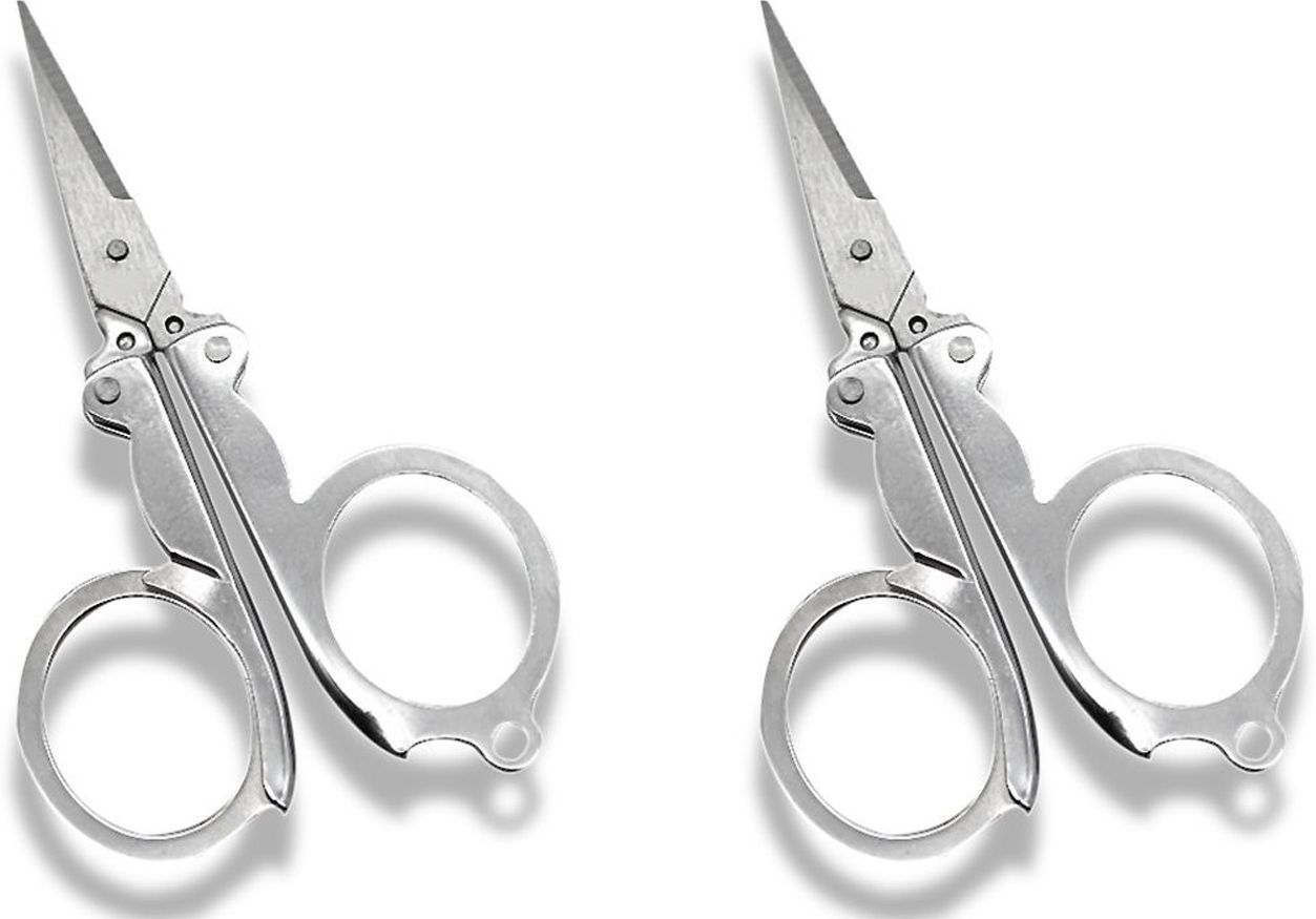 Foldable Scissors Pack of 2 – Stainless Steel Mini Travel Scissor for DIY Craft Scissors-image-41