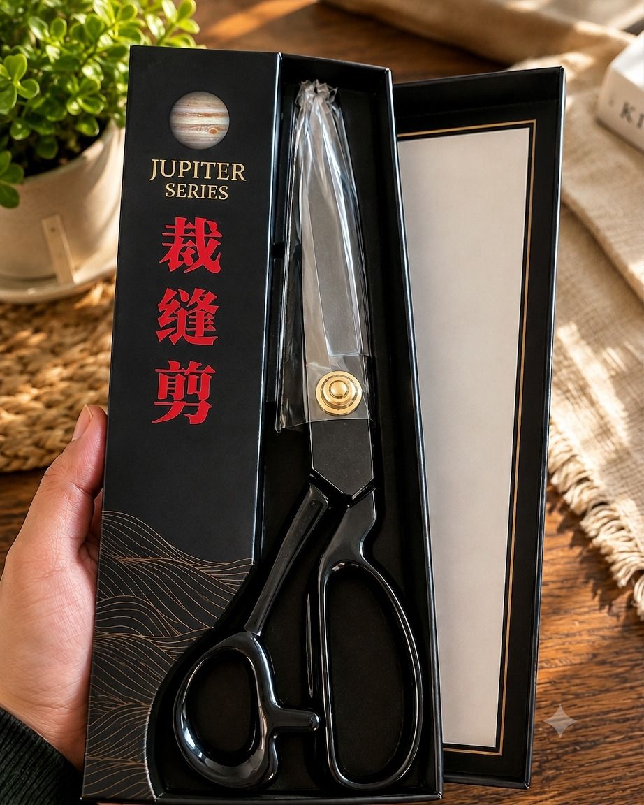 Premium Rubber Handle Grip for Tailoring Sewing Clothes 10 inch Scissors-image-22
